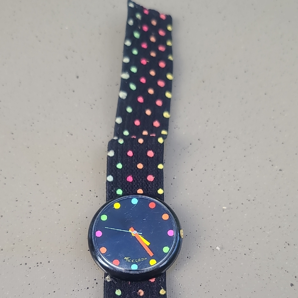 Tikkers Vintage Colorful Polka Dot Watch - Picture 5 of 6